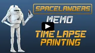 Spacelanders - Memo : Time Lapse Digital Painting of Scifi Robot Character Concept Design