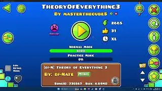 Theory of Everything 3 by masterthecube5 | GDPS Editor 2.2