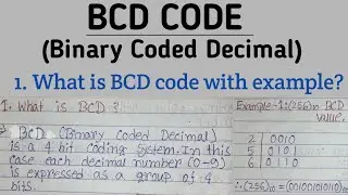 BCD code kya hai in hindi|what is BCD code in hindi|binary coded decimal kya hota hai with example.