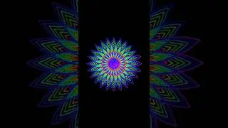 Creative python  project_2🎯|Spiral Flower Animation Code#learn_python #turtle #shorts #programming