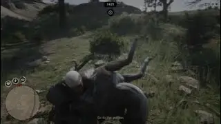 RDR2 Online killing the legendary mud runner Buck while on a distant delivery run