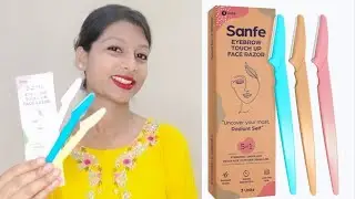 Sanfe Eyebrow Touch Up Face Razor Review @sanfe7151 #sanfe #youtube #skincare #facerazor #eyebrows 