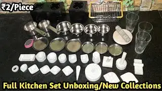 All Miniature Real Cooking| Full kitchen Set Collection l Mini kitchen l Unboxing kitchen sets