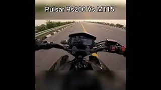 2023 Bajaj Pulsar RS200 Vs Yamaha MT15 Drag Race | #shorts