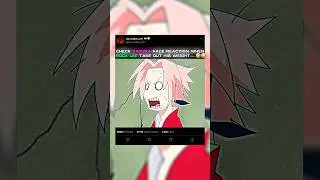 check sakura face reaction 😂🤣 #anime #otakus #narutoshippuden #shorts