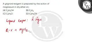 A grignard reagent is prepared by the action of magnesium in dry ether on;....