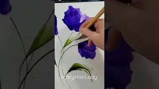228s   Alcohol ink & acrylic Ink Flowers #alcoholinkflowers #alcoholinkpainting #alcoholinkart