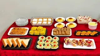 HI TEA PARTY/ NO FRY RECIPES FOR HI TEA RECIPES /  8 HEALTHY RECIPES #hitearecipe