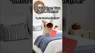 CAT MEMES 🐱 WHEN YOU GET A PLANNER #relatable #cat #funny #planner #shorts
