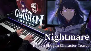 Raiden Shogun: Nightmare/Genshin Impact Advanced Piano Arrangement