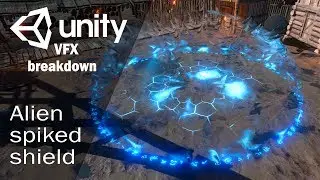 Alien spiked shield | Unity VFX breakdown