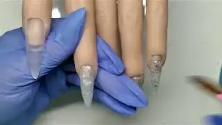 #glitterholidaynails Acrylic Glitter Holiday Nails|U&ntilde;as Acrilica Con Glitter Navide&ntilde;o #Holidaynails