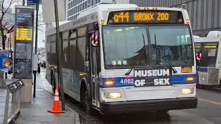 MTA NYCT: 2010 Orion VII NG HEVs #4660 & #4662 on the Q44-SBS @ Archer Av/Sutphin Blvd