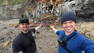 We Were The First To Search This Huge LANDSLIDE For Fossils! 