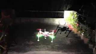 Drone night flying Green led lights part2
