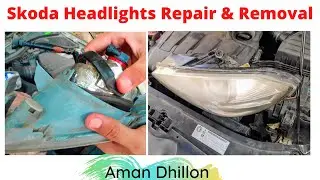 Skoda headlights removal, Skoda Rapid, Fabia, Octavia, Volkswagen Vento, Polo, fog light removal.