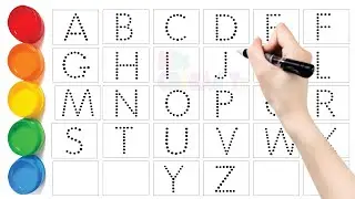 Let's Trace & Write Uppercase ABCD, Preschool Toddlers & Kids, Educational Video,  ABC 5