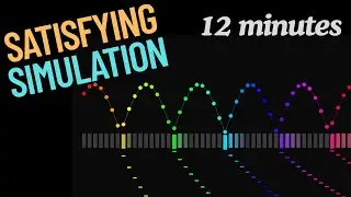 Bouncing Ball Rhythm Simulation | Satisfying Motion in 12 Minutes