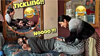 Funny Tickling Prank on My Husband! Hilarious Reaction! | Chetnamit