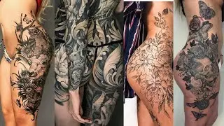Insane Tattoo Girls Girl Chest tattoo, Girl Belly tattoo #tattoovlog