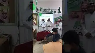اليوم الوطني في مدرسة العباس بن عبدالمطلب المتوسط والثانوي بالمباركة
