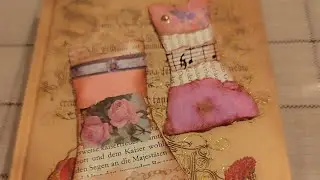 Deko Element /Kleid / Junk journal/Deutsch