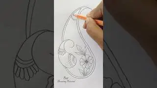 How to Draw Simple Chickenkari Design #drawing #howtodraw #trending #shorts