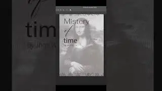 design a book cover with the name Mystery of Time digital Photoshop #digitalart #bookcoverdesign