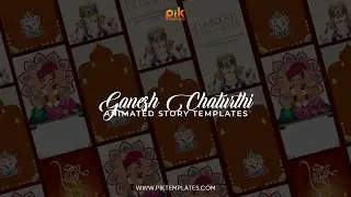 Free GANESH CHATURTHI Story Templates |  Instagram Story Templates | Free Download | Pik Templates