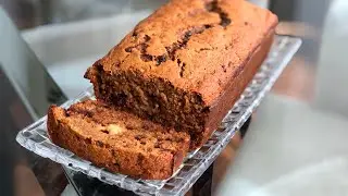 Un nutritivo pan de plátano y avena
