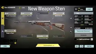 New Weapon Sten Call of Duty: Mobile