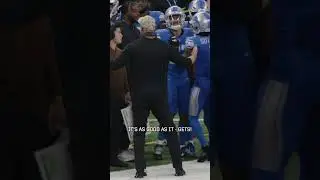 Dan Campbell talks to the D before game-clinching stop 