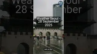 Quick forecast Seoul: Light drizzle, UV 0, rain 0.6 mm