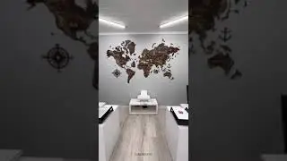 2D Wooden World Map