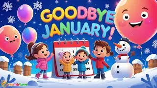 🎶 Goodbye January Song for Kids | Fun Winter Farewell Rhyme | Preschool & Kindergarten Learning Song