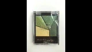 ЗЕЛЁНЫЙ МАКИЯЖ палеткой Maybelline | Diamond Glow | 05 FOREST DRAMA |  СВОТЧИ