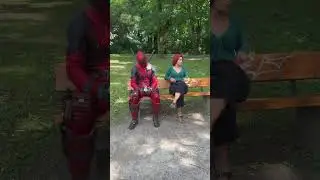 Deadpool and the Chicken 🐔 #deadpool #chicken #funny #shorts