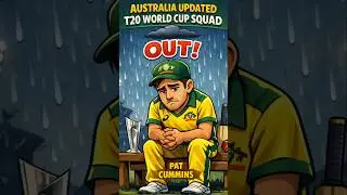 Pat Cummins Ruled Out || Australia T20 World Cup Squad || #cricket #shorts #t20worldcup