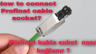 Siemens How to connect Profinet cable socket? (Profinet kablo soket  nasıl  bağlanır ?)#siemens.