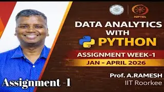💯✅Data Analytics With Python WEEK-1 Assignment Answers #nptel #nptelsolutions #nptel2026 