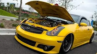 03-07 Infiniti G35 Coupe Custom Headlights switchback halos Quad Projector