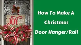 How To Make A Door Hanger Using A Wood Sign and A Dollar Tree Wreath Frame
