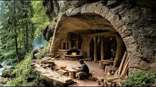 Survival Alone: Build A Shelter On  High Cliff, An Underfloor Heating System, Eel Traps And Cooking