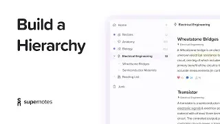 Supernotes | Build a Hierarchy