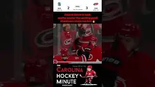 Jaccob Slavin returns, Canes rally to beat Kraken 3-2! #carolina #hurricanes #hockey