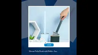 Silicone Toilet Brush with Holder - Innovative Home & Kitchen Gadget