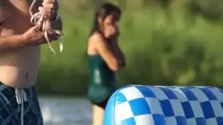 Territorial River Regatta nears end of day on the Colorado River, 29 June 2013, Yuma, Arizona