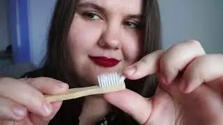 ASMR Finger on a small brush | Sound of bristles
