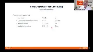 [Scheduling seminar] Philippe Laborie (Hexaly) | Hexaly Optimizer for Scheduling