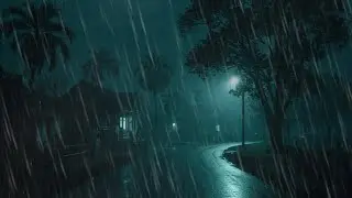 Rain Hitting Roof With Thunder Echo | White Noise Ambience For Better Sleep And Focus